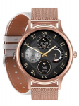 I&scaron;manusis laikrodis moteri&scaron;kas smartwatch pacific 18-2 - dirželis ir apyrankė: rožinio aukso / baltos spalvos (sy015b)