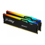Operatyvioji atmintis (RAM) Kingston Fury Beast RGB 64GB (2x32GB) DDR5 5600MT/s CL40 XMP KF556C40BBAK2-64