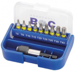 Bohrcraft Torx Atsuktuvų antgalių rinkinys 1/4" + laikiklis, 10 vnt