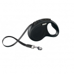 Flexi automatinis pavadėlis Classic S, juodas, 5 m