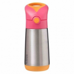 Vaiki&scaron;ka gertuvė su &scaron;iaudeliu B. BOX Strawberry Shake, 12 mėn., rožinė, 350 ml