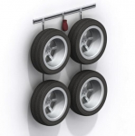 Alfer laikikliai su profiliais padangų komplektui tvirtinti, 100kg