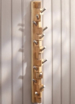 Mottez vertikali ąžuolinė kabykla su 13 kabliukų, 60cm