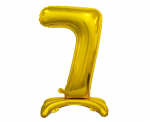 Folijos balionas numeris "7", 74 cm, spalva: auksas (BC-ASZ7) 9625
