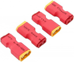 4 vienetai XT60 vyri&scaron;kos ir XT60 moteri&scaron;kos T-&scaron;akutės belaidžio adapterio jungtis