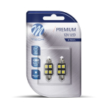 LED lemputė M-Tech Canbus L328W - BA9s SMD5050, 2 vnt.