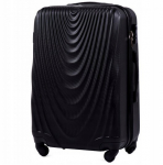 Vidutinio dydžio juodas lagaminas Wings 304M