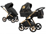 Universalus vežimėlis Lonex Emotion Flower XT02 3in1, Black