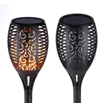 LED sodo žibintas su saulės baterija, 4 vnt