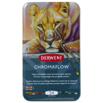 Derwent Chromaflow pie&scaron;tukiniai dažai, 24 spalvos
