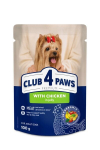 Club 4 Paws Premium mažų veislių &scaron;unims su vi&scaron;tiena, 100 g x 24 vnt.