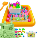 Kinetinis smėlis 3kg su formelėmis