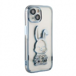 iLike  Apple  iPhone 13 Silicone Case Print Desire Rabbit  Blue