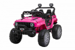 Dvivietis vaiki&scaron;kas elektrinis automobilis Jeep Off Road 4x4, rožinis