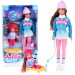 Lėlių rinkinys Anlily su rogutėmis