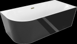 Vonia Mexen Mia, de&scaron;ininė, 170 x 80 cm, White/Black+Gold