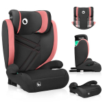Lionelo Hugo I-Size Pink Baby automobilinė kėdutė, 100-150 cm, ISOFIX, juoda/rožinė