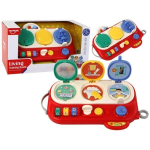 Jutiminė edukacinė lenta vaikams Lean Toys, raudona
