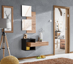 3-jų dalių prie&scaron;kambario komplektas Asm Easy Easy II, rudas/juodas