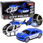 Policijos automobilio ir sraigtasparnio rinkinys