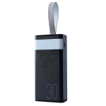 Atsarginis maitinimo &scaron;altinis ("Power Bank") Remax RPP-320, 30000mAh, Juoda
