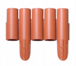 Sodo plastikiniai palisado terakotos apvadai 25x15 cm vejos apvadai 2,35 m