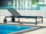 Gultas Patio Alu Comfort, juodas