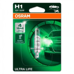 Halogeninė lemputė H1, 12V, 55W, 3200K, ULTRA LIFE serija