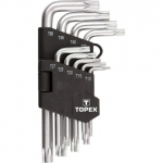 Topex Torx raktų rinkinys, tipas L T10-T50 9 vnt. 35D960