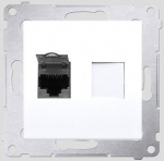 Simon 54 Kompiuterinis Lizdas Rj45 Cat.6 Ekranuotas Baltas