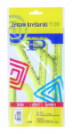 Pratel geometrinis rinkinys 4 el. su liniuote 16cm