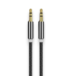 iLike AX1 patvari pinta viela 1m papildomos lizdo 3,5 mm ki&scaron;tukinis iki 3,5 mm 2 eilučių juodas (OĮG)