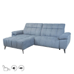Kampinė sofa Home4You Luzern Lc, mėlyna