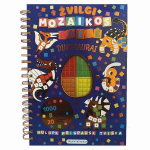 Žvilgi mozaikos dailė. Dinozaurai