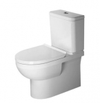 Duravit No.1 Rimless pastatomas wc su SC sėdyne ir dangčiu, baltas 41820900A1