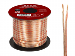 Garsiakalbio kabelis 2x1.00mm skaidrus 25m