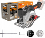 Worx Wx531.9 Akumuliatorinis diskinis pjūklas, 500w