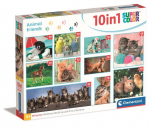 Dėlionė Gyvūnų draugai SuperKolor Clementoni 10in1, 330 d.