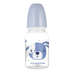 Buteliukas siauru kaklu Canpol Cute Animals, mėlynas, 120ml