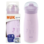 NUK Ne&scaron;lankstomas puodelis Mini-Me 300 ml 9m+ nerūdijantis plienas violetinis