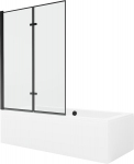 Vonia Mexen Cube su apdaila ir stiklo sienele, 180x80 cm + 120 cm (II)