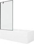 Vonia Mexen Cubik su apdaila ir stiklo sienele, 150x70 cm + 90 cm