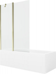 Vonia Mexen Cubik su apdaila ir stiklo sienele, 150x70 cm + 120 cm