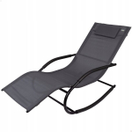 Gultas vidaXL Aktive 158x56x83 cm plieninis rėmas juoda