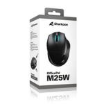 Pelė - Sharkoon - OfficePal M25W - Juoda - Optinė - Ambidextrinė