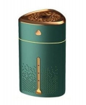 Paauksuotas žalias Happy People ne&scaron;iojamas USB ultragarsinis oro drėkintuvas didelės talpos stalinis biuro oro purk&scaron;tuvas USB įkrovimo trikampis drėkintuvas