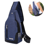 Moteri&scaron;ki papuo&scaron;alų rinkiniai, 1 vnt Compact Crossbody kuprinė ir dieninis krep&scaron;ys Daugiafunkcinis krūtinės krep&scaron;ys, mėlynas
