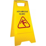 Plastikinis stovelis Atsargiai slidu