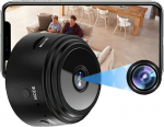 Mini &scaron;nipinėjimo kameros paslėpta 1080p HD belaidė kamera su naktinio matymo judesio aptikimu, &bdquo;Wi-Fi&ldquo; kamera namų apsaugos auklės stebėjimo kamera, skirta viduje ir lauke