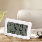 Skaitmeninis žadintuvas su temperatūros ir drėgmės stebėjimu
